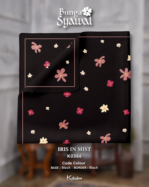 KEKABOO BUNGA SYAWAL IRIS IN MIST (K0386) - TUDUNG KEKABOO - LIMITED AND EXCLUSIVE