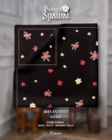 KEKABOO BUNGA SYAWAL IRIS IN MIST (K0386) - TUDUNG KEKABOO - LIMITED AND EXCLUSIVE