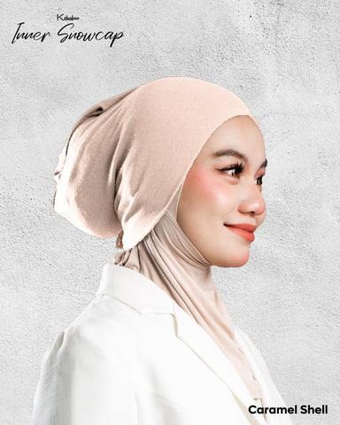 INNER KEKABOO EXCLUSIVE CARAMEL SHELL - TUDUNG KEKABOO - LIMITED AND EXCLUSIVE