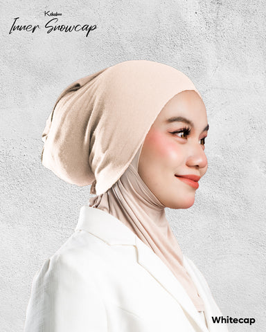 INNER KEKABOO EXCLUSIVE WHITECAP - TUDUNG KEKABOO - LIMITED AND EXCLUSIVE