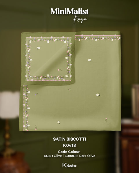 KEKABOO MINIMALIST RAYA SATIN BISCOTTI (K0418)
