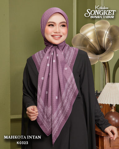 KEKABOO SONGKET BUNGA TABUR MAHKOTA INTAN (K0323)