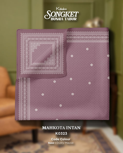 KEKABOO SONGKET BUNGA TABUR MAHKOTA INTAN (K0323)