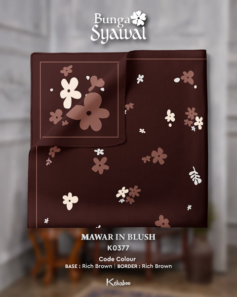 KEKABOO BUNGA SYAWAL MAWAR IN BLUSH (K0377) - TUDUNG KEKABOO - LIMITED AND EXCLUSIVE