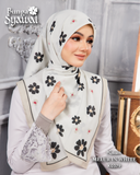 KEKABOO BUNGA SYAWAL MELUR IN WHITE (K0379) - TUDUNG KEKABOO - LIMITED AND EXCLUSIVE