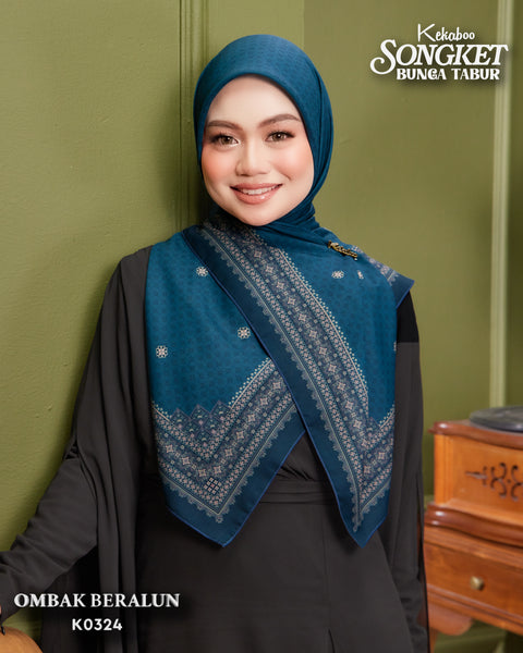 KEKABOO SONGKET BUNGA TABUR OMBAK BERALUN (K0324)