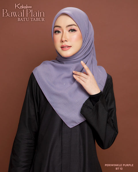 BAWAL PLAIN BATU TABUR (BT12 PERIWINKLE PURPLE)