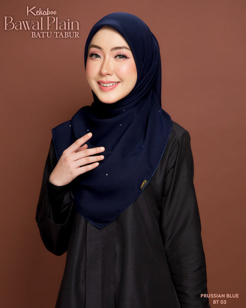 BAWAL PLAIN BATU TABUR (BT03 PRUSSIAN BLUE)