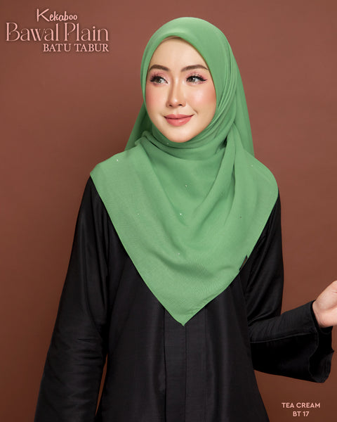 BAWAL PLAIN BATU TABUR (BT17 TEA CREAM)