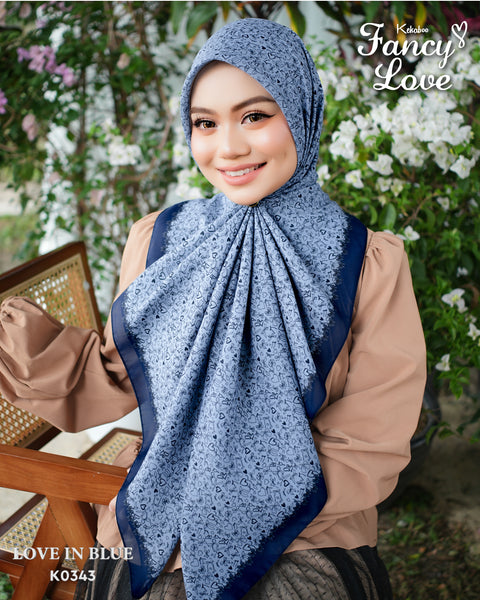 KEKABOO FANCY LOVE IN BLUE (K0343) - TUDUNG KEKABOO - LIMITED AND EXCLUSIVE