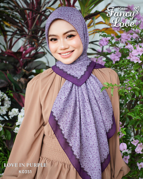 KEKABOO FANCY LOVE IN PURPLE (K0351) - TUDUNG KEKABOO - LIMITED AND EXCLUSIVE