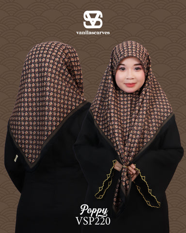 VANILA SCARVES PREMIUM PRINTED POPPY (VSP220)