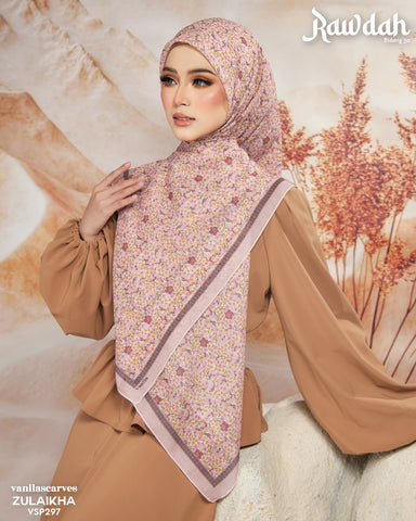 VANILA SCARVES RAWDAH ZULAIKHA (VSP297) - TUDUNG KEKABOO - LIMITED AND EXCLUSIVE