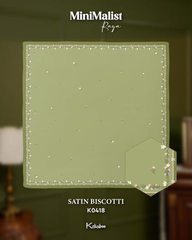 KEKABOO MINIMALIST RAYA SATIN BISCOTTI (K0418)
