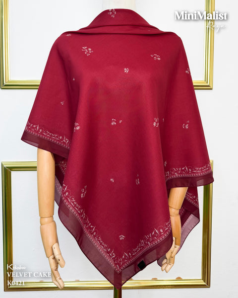 KEKABOO MINIMALIST RAYA VELVET CAKE (K0421)