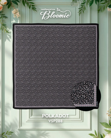 VANILA SCARVES BLOOMIE POLKADOT (VSP288) - TUDUNG KEKABOO - LIMITED AND EXCLUSIVE
