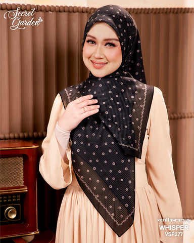 VANILA SCARVES PREMIUM PRINTED WHISPER (VSP277) - TUDUNG KEKABOO - LIMITED AND EXCLUSIVE