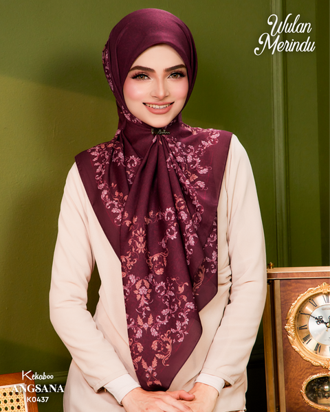 KEKABOO WULAN MERINDU ANGSANA (K0437) - TUDUNG KEKABOO - LIMITED AND EXCLUSIVE