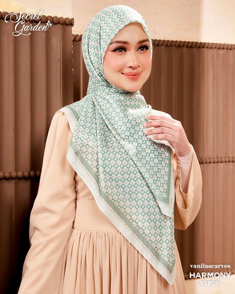 VANILA SCARVES PREMIUM PRINTED HARMONY (VSP281) - TUDUNG KEKABOO - LIMITED AND EXCLUSIVE