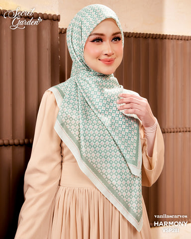 VANILA SCARVES PREMIUM PRINTED HARMONY (VSP281) - TUDUNG KEKABOO - LIMITED AND EXCLUSIVE