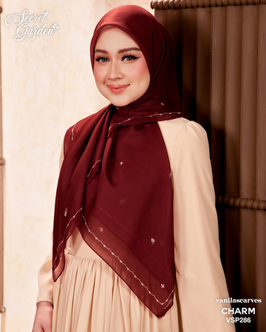 VANILA SCARVES PREMIUM PRINTED CHARM (VSP286) - TUDUNG KEKABOO - LIMITED AND EXCLUSIVE