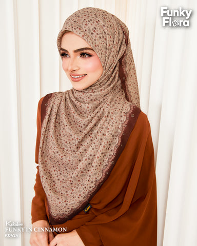 KEKABOO FUNKY IN CINNAMON (K0424) - TUDUNG KEKABOO - LIMITED AND EXCLUSIVE