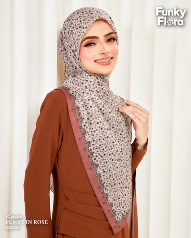 KEKABOO FUNKY IN ROSE (K0426) - TUDUNG KEKABOO - LIMITED AND EXCLUSIVE