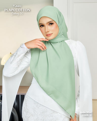 KEKABOO PLAIN COTTON B50 JADE MIST (19) - TUDUNG KEKABOO - LIMITED AND EXCLUSIVE