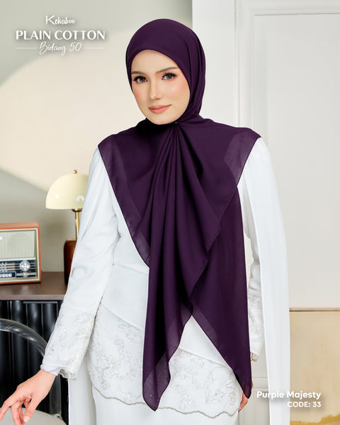 KEKABOO PLAIN COTTON B50 PURPLE MAJESTY (33)