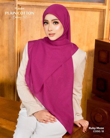 KEKABOO PLAIN COTTON B50 RUBY MUSE (18)