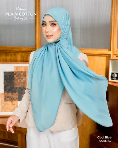 KEKABOO PLAIN COTTON B50 COOL BLUE (40)