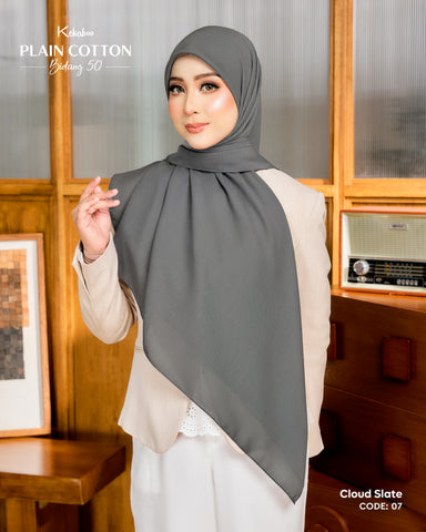 KEKABOO PLAIN COTTON B50 CLOUD SLATE (07)
