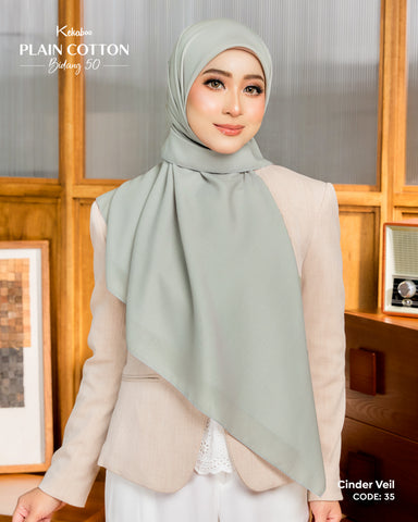 KEKABOO PLAIN COTTON B50 CINDER VEIL (35)