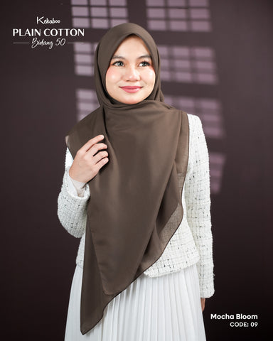 KEKABOO PLAIN COTTON B50 MOCHA BLOOM (09)