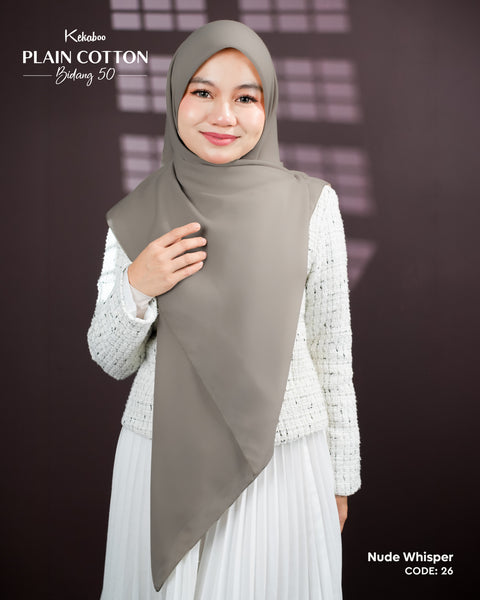 KEKABOO PLAIN COTTON B50 NUDE WHISPER (26)
