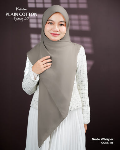 KEKABOO PLAIN COTTON B50 NUDE WHISPER (26)