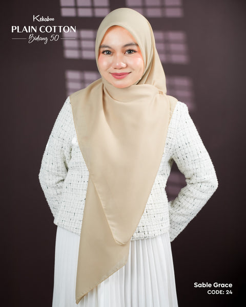 KEKABOO PLAIN COTTON B50 SABLE GRACE (24)