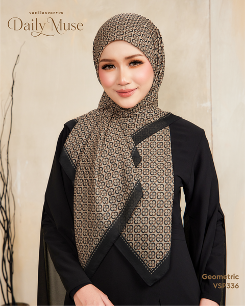 VANILA SCARVES DAILY MUSE GEOMETRIC (VSP336) - TUDUNG KEKABOO - LIMITED AND EXCLUSIVE