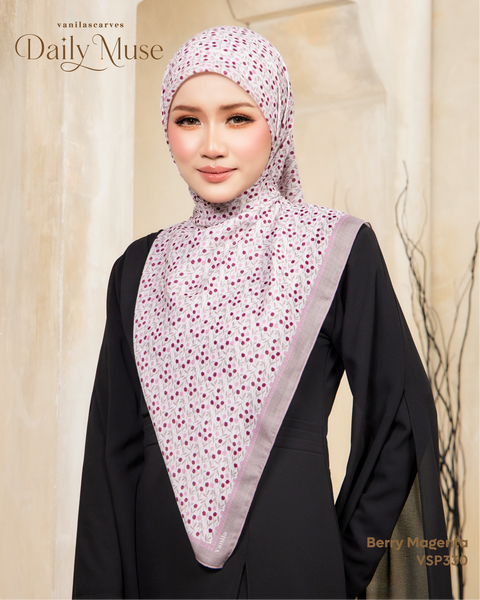 VANILA SCARVES DAILY MUSE BERRY MAGENTA (VSP330) - TUDUNG KEKABOO - LIMITED AND EXCLUSIVE