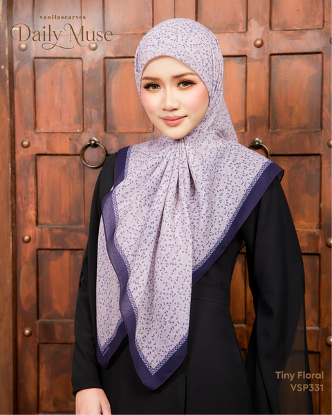 VANILA SCARVES DAILY MUSE TINY FLORAL (VSP331) - TUDUNG KEKABOO - LIMITED AND EXCLUSIVE
