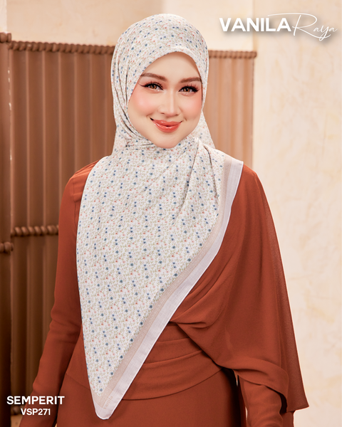 VANILA SCARVES PREMIUM PRINTED SEMPERIT (VSP271) - TUDUNG KEKABOO - LIMITED AND EXCLUSIVE