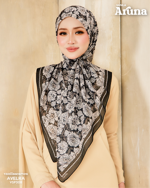VANILA SCARVES ARUNA AVELRA (VSP308) - TUDUNG KEKABOO - LIMITED AND EXCLUSIVE