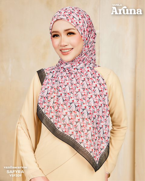 VANILA SCARVES ARUNA SAFYRA (VSP309) - TUDUNG KEKABOO - LIMITED AND EXCLUSIVE