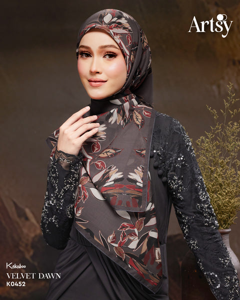 KEKABOO ARTSY VELVET DAWN (K0452) - TUDUNG KEKABOO - LIMITED AND EXCLUSIVE