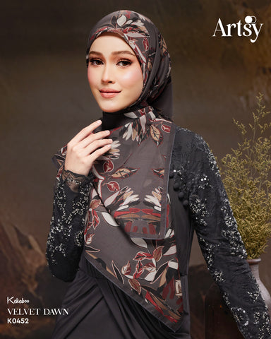KEKABOO ARTSY VELVET DAWN (K0452) - TUDUNG KEKABOO - LIMITED AND EXCLUSIVE