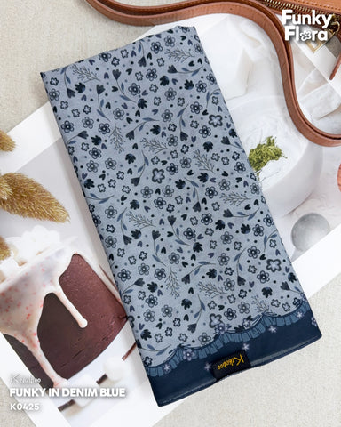 KEKABOO FUNKY IN DENIM BLUE (K0425) - TUDUNG KEKABOO - LIMITED AND EXCLUSIVE