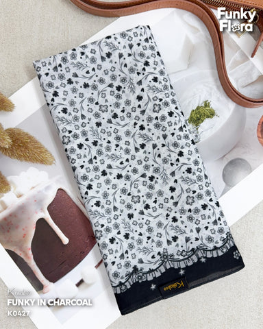 KEKABOO FUNKY IN CHARCOAL (K0427) - TUDUNG KEKABOO - LIMITED AND EXCLUSIVE