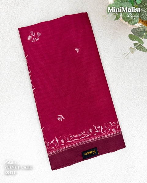 KEKABOO MINIMALIST RAYA VELVET CAKE (K0421)
