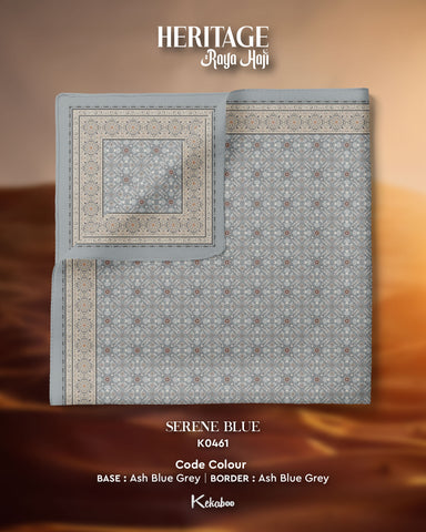 KEKABOO HERITAGE SERENE BLUE (K0461) - TUDUNG KEKABOO - LIMITED AND EXCLUSIVE