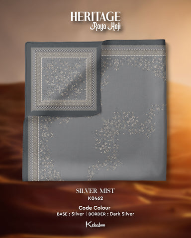 KEKABOO HERITAGE SILVER MIST (K0462) - TUDUNG KEKABOO - LIMITED AND EXCLUSIVE